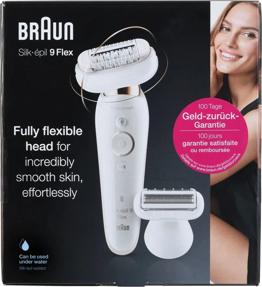 Epilator Braun Silk-épil 9 9002, 40 pinceta, Bardhë