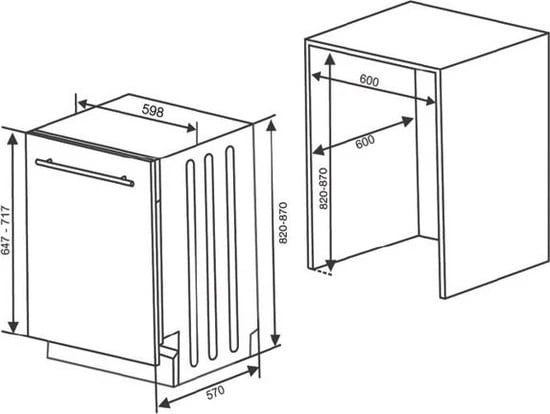 ENËLARËSE FULL MONTUESE SHARP QW-NI1EI45EX-EU 60CM