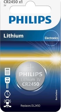 Philips Bateri CR2450 Mini litium