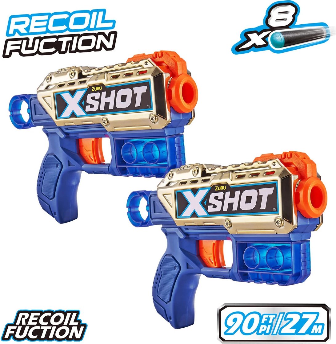 X-Shot Kickback Twin Pack (8 Darts) by ZURU