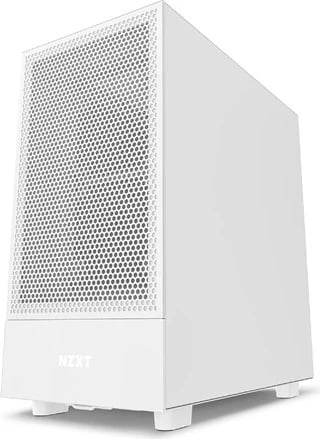 Kasë kompjuteri NZXT H5 Flow, me xham, i bardhë 