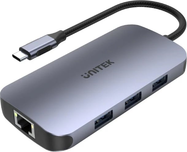 Hub Unitek D1071A USB-C 3.0, 5 GB, argjend