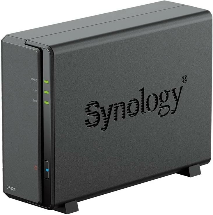 NAS Synology DS124, 12TB, freestanding, 1GB RAM, i zi