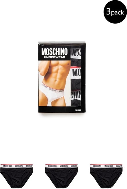 Të brendshme Moschino Underwear, për meshkuj, të zeza