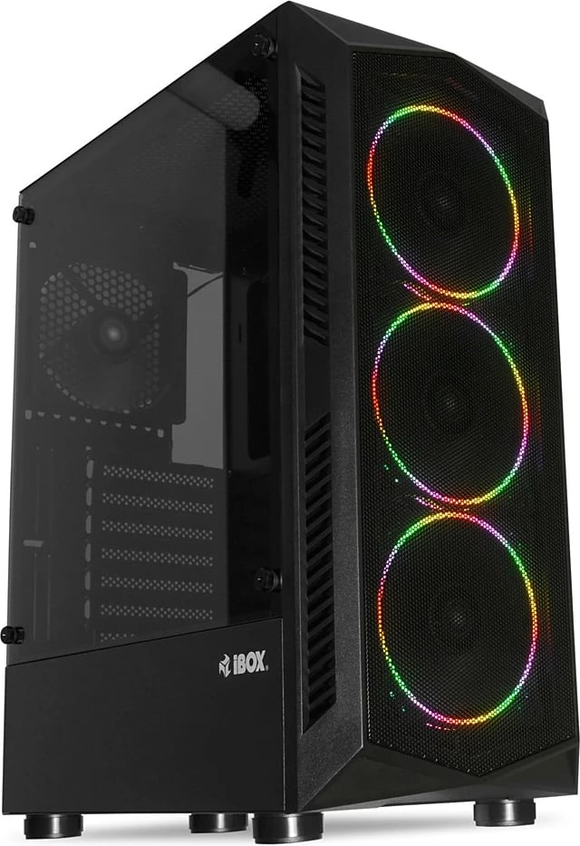 Kasë I-BOX LUPUS 27 Midi Tower ATX, e zezë