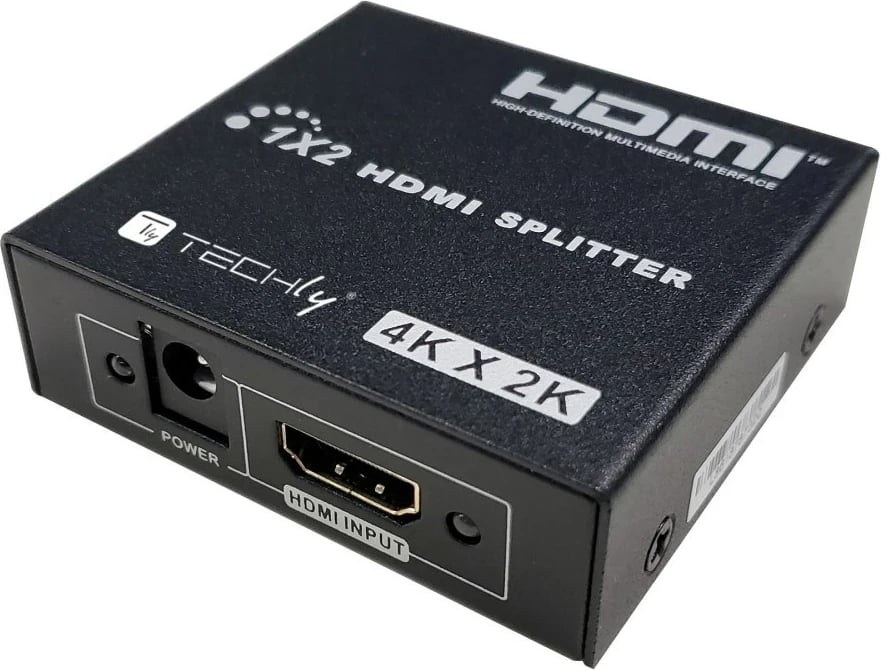 Ndajës HDMI TECHly 1x2, 4K 30Hz, i zi, 2 copë