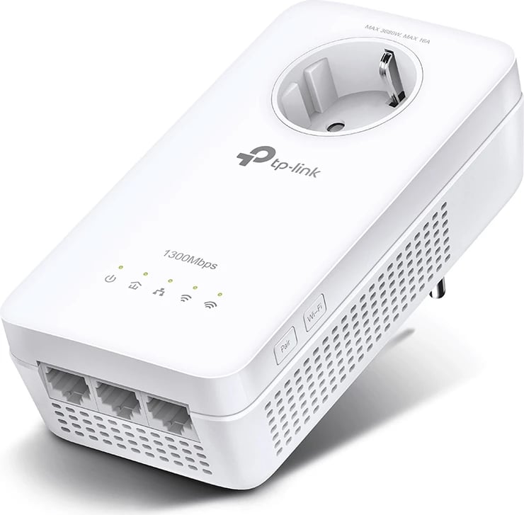 Adapter rrjeti TP-LINK Powerline TL-WPA8631P, 1300Mbps, Wi-Fi, e bardhë