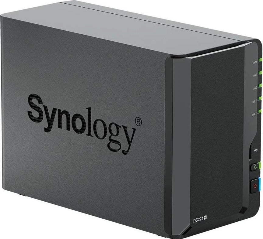 NAS Synology DS224+, 2GB RAM, 2 x RJ-45, 2 x USB 3.2 Gen 2