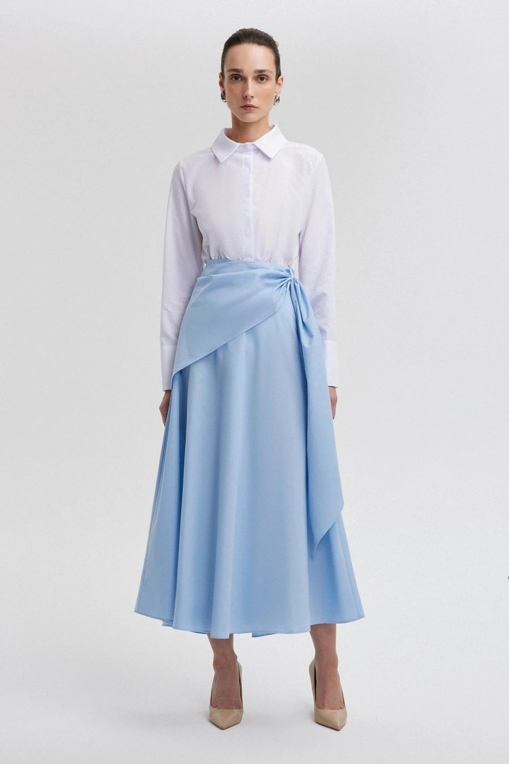 Fund poplin për femra Touche, blu