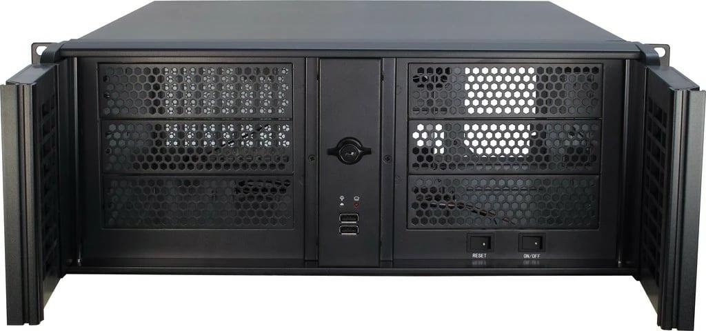 Kasë server Inter-Tech 4U-4098-S, Rack, ATX, micro ATX, Mini-ITX, e zezë