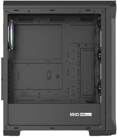 Kasë GENESIS Irid 505 ARGB, MIDI Tower, USB 3.0, E zezë