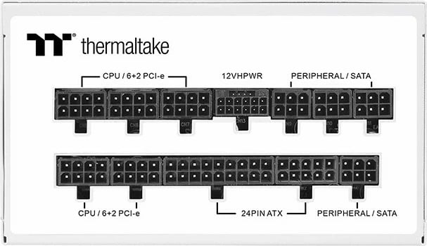 Kasë Thermaltake Toughpower GF A3 Snow 1050W, 80 PLUS Gold, 1050 W