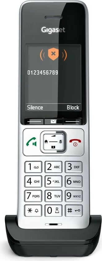 Telefon Gigaset COMFORT 500HX, Analog/DECT, Black, Silver