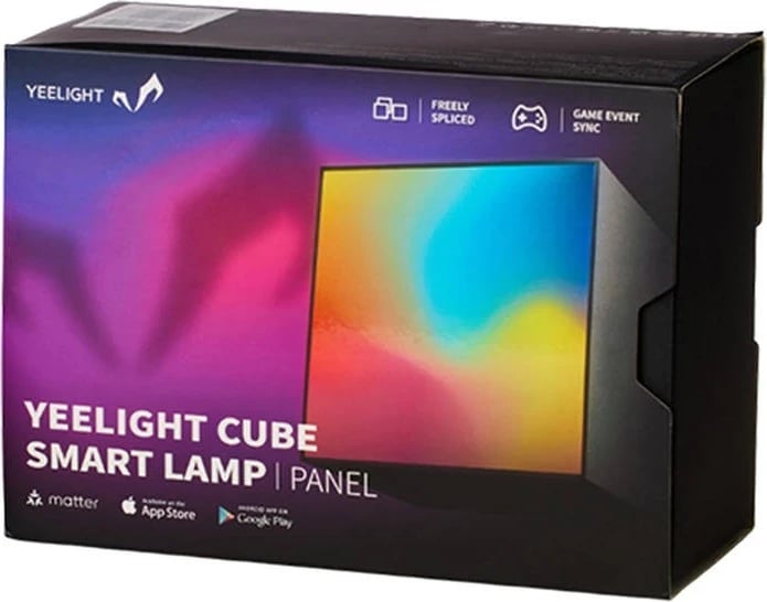 Llambë LED për lojtarë Yeelight, Smart Cube Light Panel, e zezë