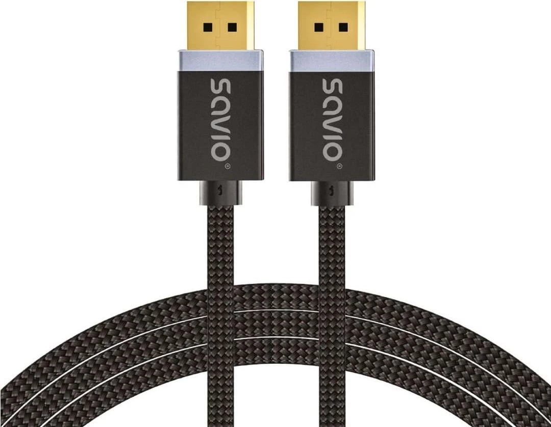 Kabllo DisplayPort Savio CL-166, e zezë