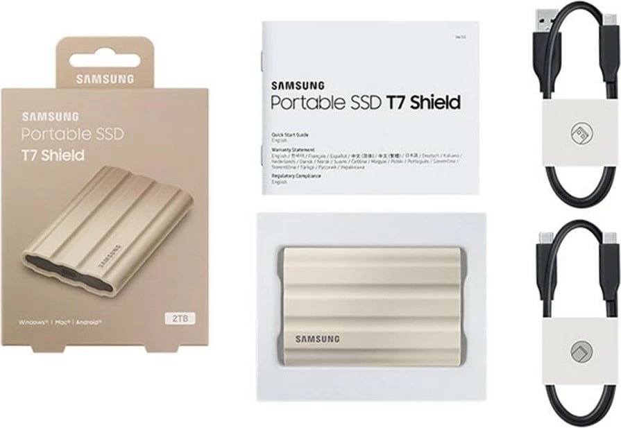 SSD portabël Samsung, 2TB, e bardhë