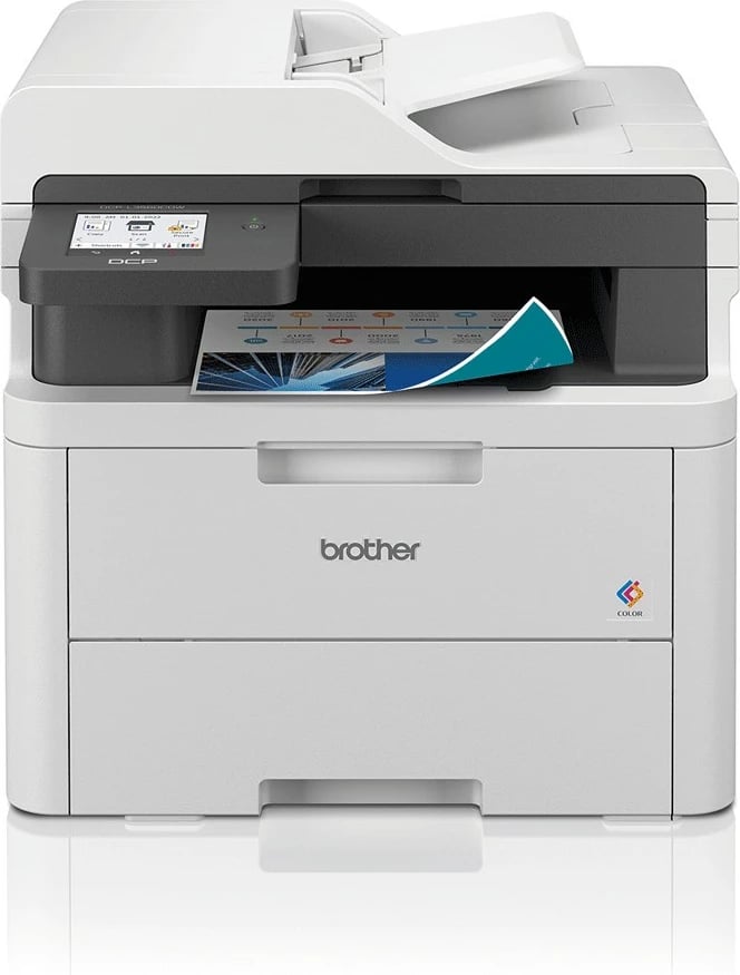 Printer Brother DCP-L3560CDW, LED, Printim ngjyra, 600 x 2400 DPI, A4, Printim direkt, Bardhë, Zi