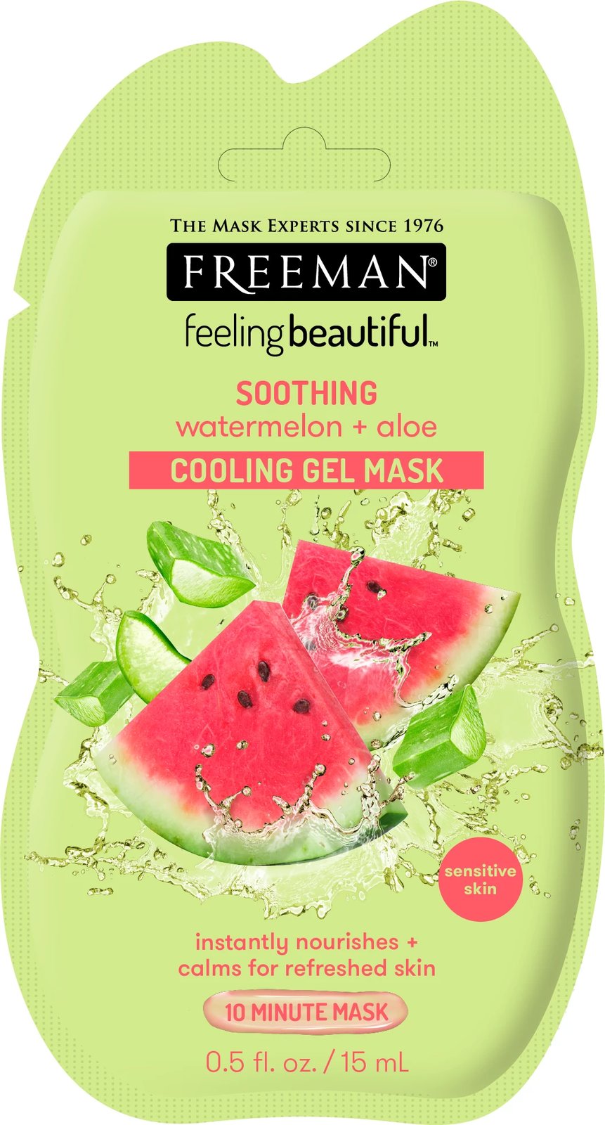 Maskë për fytyrë Freeman Soothing Cooling Gel Mask Watermelon & Aloe, 15ml