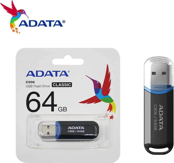 USB Adata, 64GB, e zezë