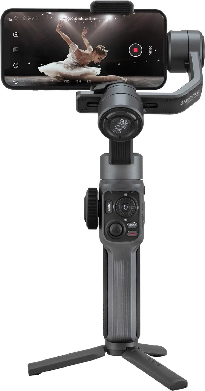 Stabilizator Zhiyun Smooth 5, për celular, ngjyrë e zezë