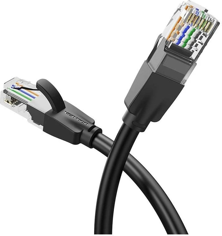 Kabëll rrjeti Vention RJ-45/RJ-45, 5m, i zi