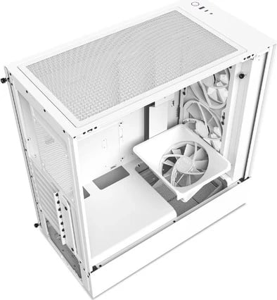 Kasë NZXT H5 Elite, Midi Tower, 1 x USB 3.1, 1x USB-C 3.1, audio, e bardhë