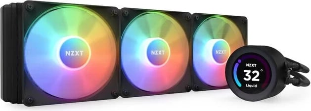 Sistem ftohës uji CPU NZXT Kraken Elite 360 RGB LCD, i zi