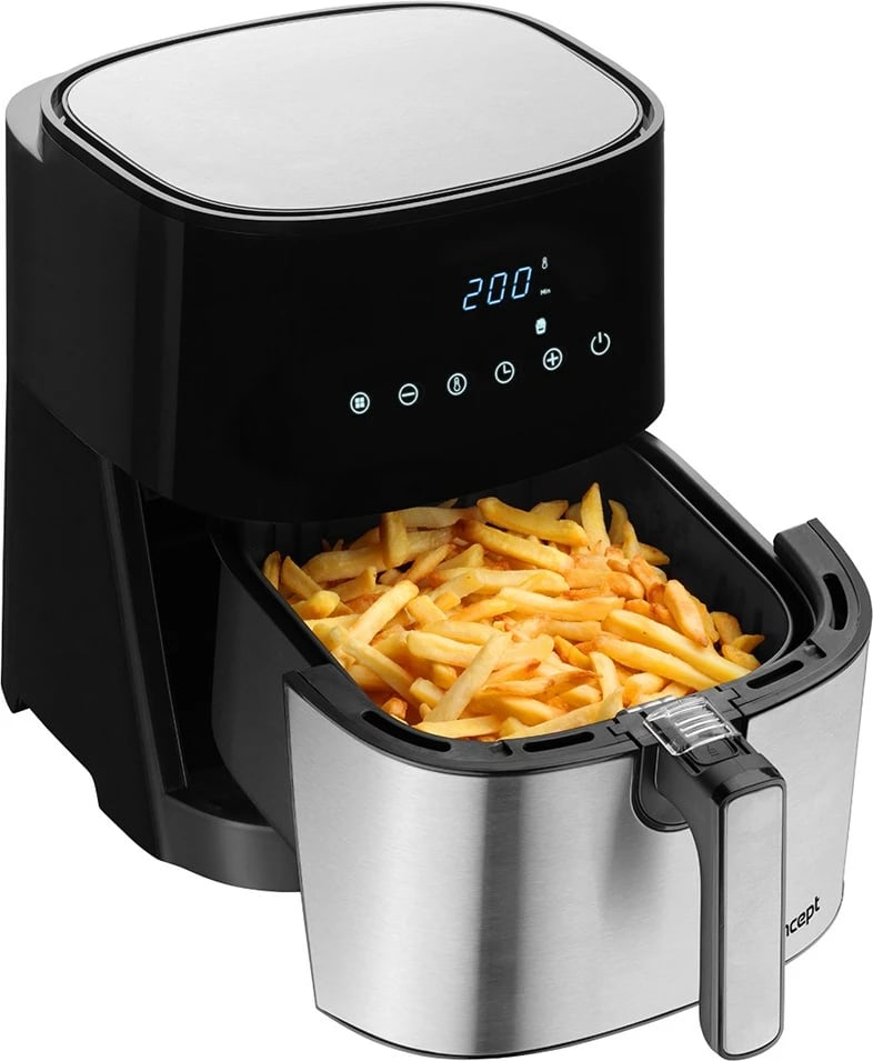 Fryer Concept FR5000, 5 L, 1700 W, e zezë, çelik satini