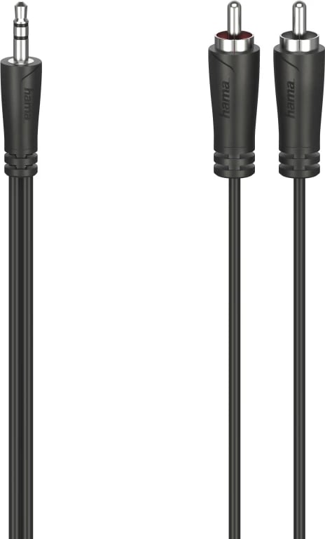 Kabllo zërimi Hama, 2RCA - 3.5mm stereo adapter, 1.5m, 205112