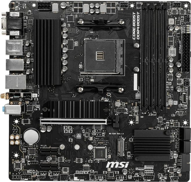 Pllakë amë MSI B550M PRO-VDH WIFI, Socket AM4, DDR4-SDRAM, 128 GB