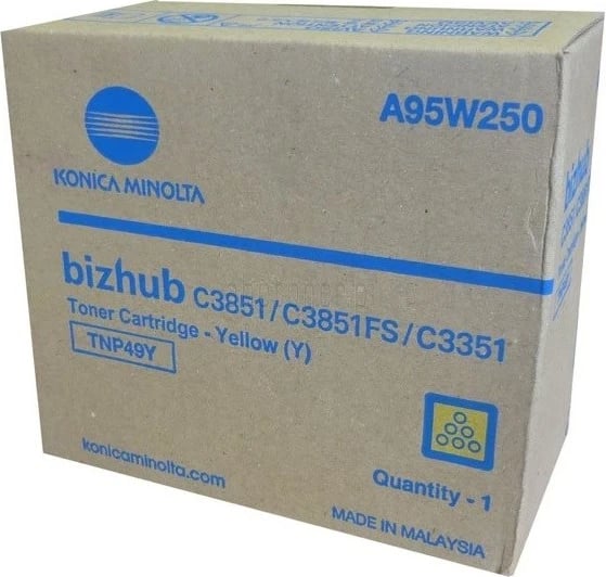 Toner Konica Minolta TNP-49 A95W250, Ngjyrë e verdhë