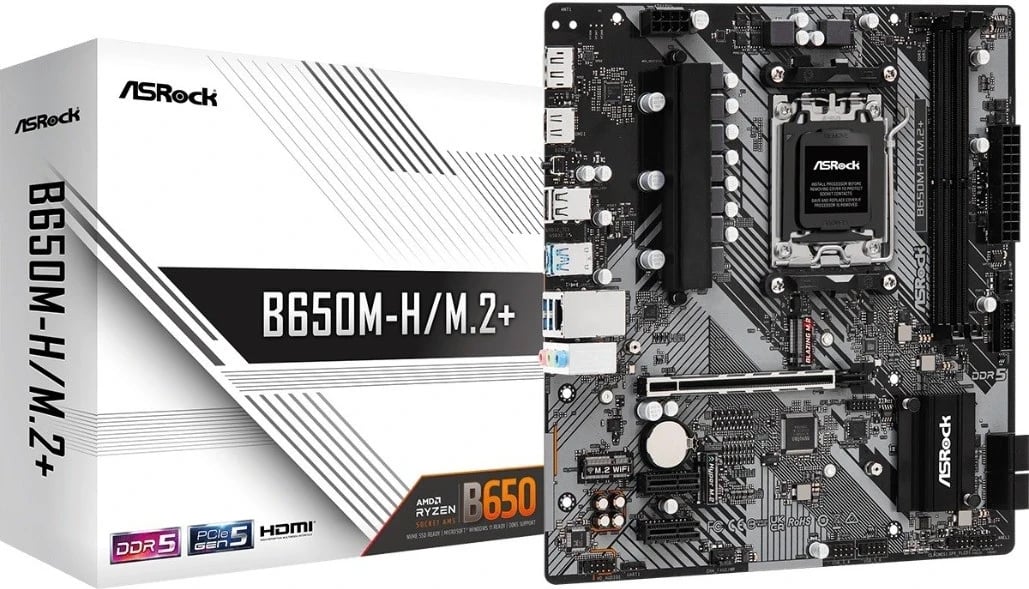 Pllakë amë ASRock B650M-H/M.2+, micro ATX