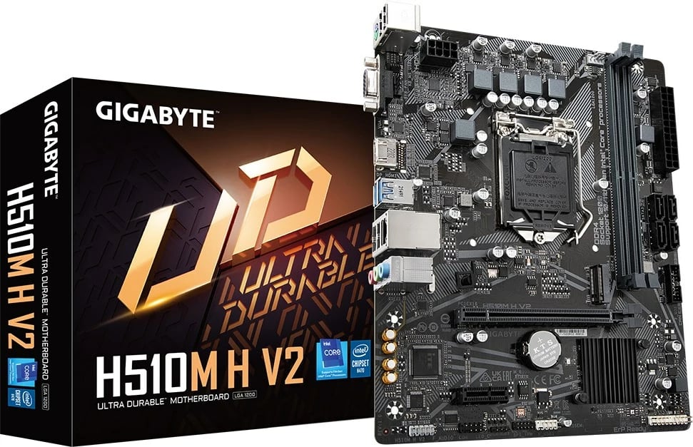 Pllakë amë Gigabyte H410M H V2 Intel H410 LGA 1200 micro ATX