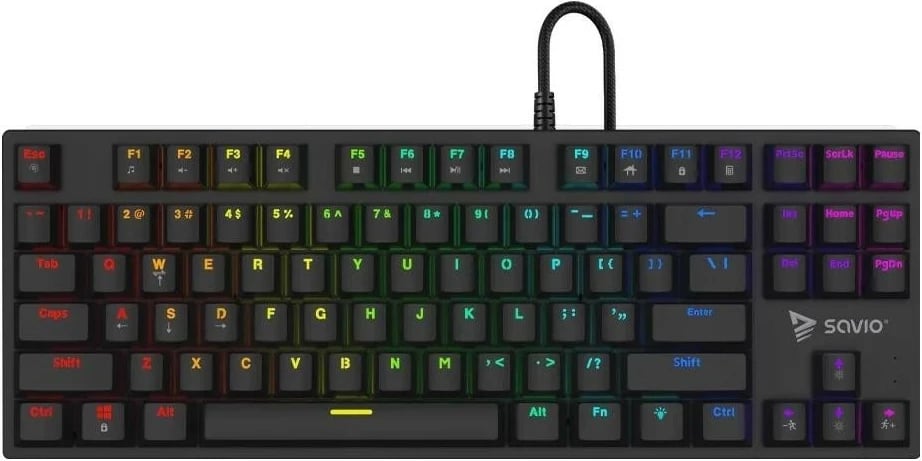 Tastierë mekanike Savio Tempest X2 RGB, e zezë