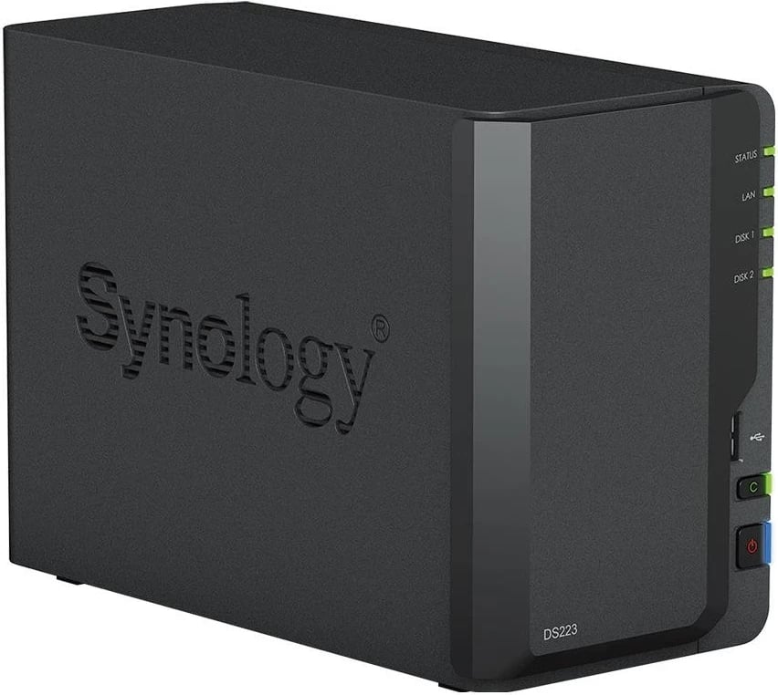 NAS Synology DS223, 1 GB RAM, 1700 MHz