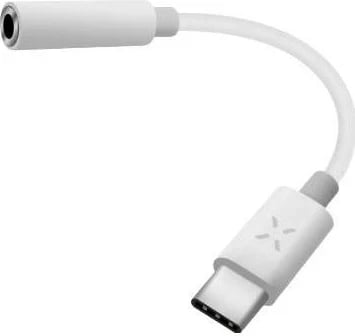 Adaptues Fixed USB-C/3,5 mm jack, i bardhë