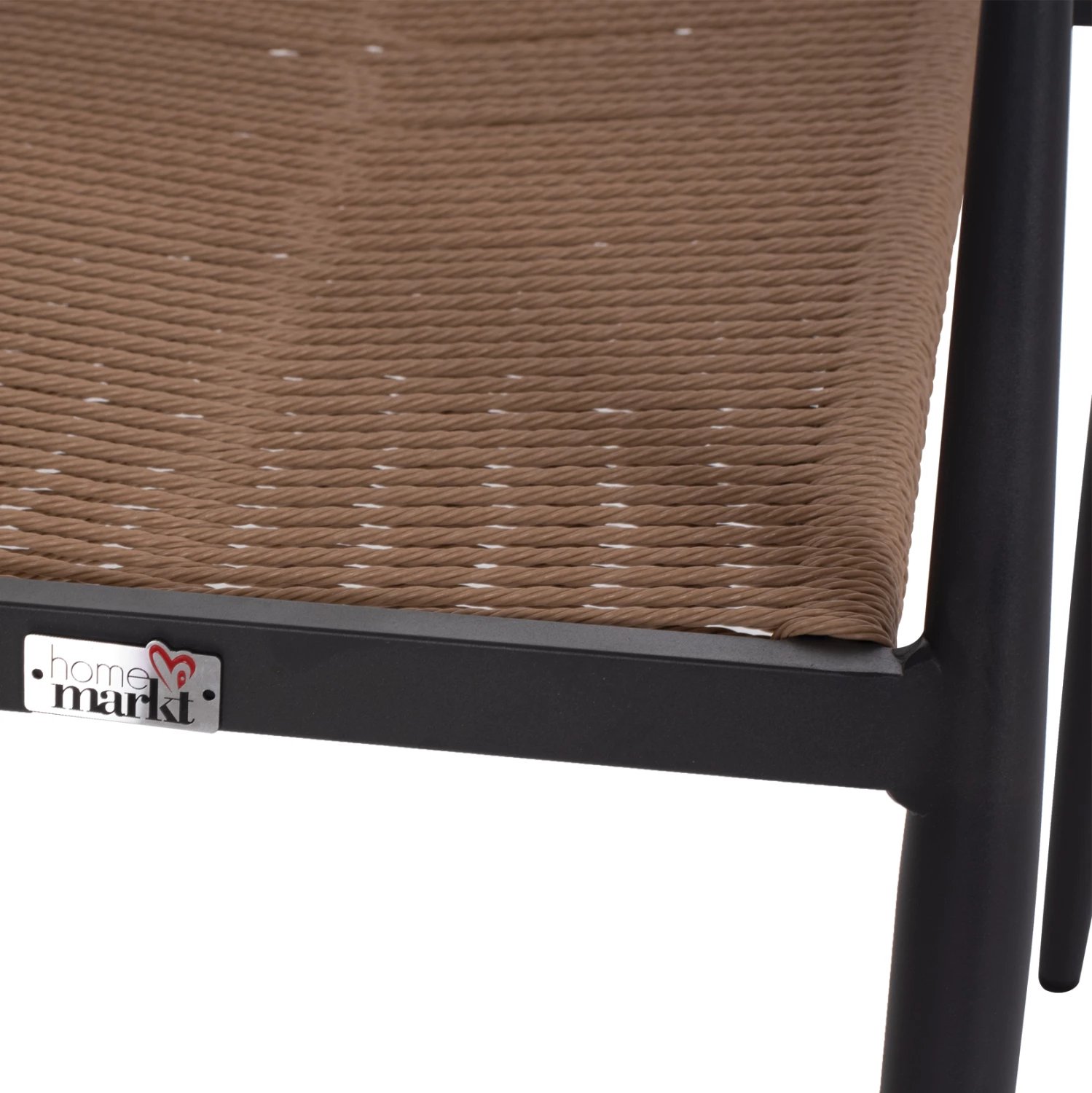 Karrige alumini GRET FH5854.02 gri qymyr-alumin-bezh PE rattan 56x55.5x78H