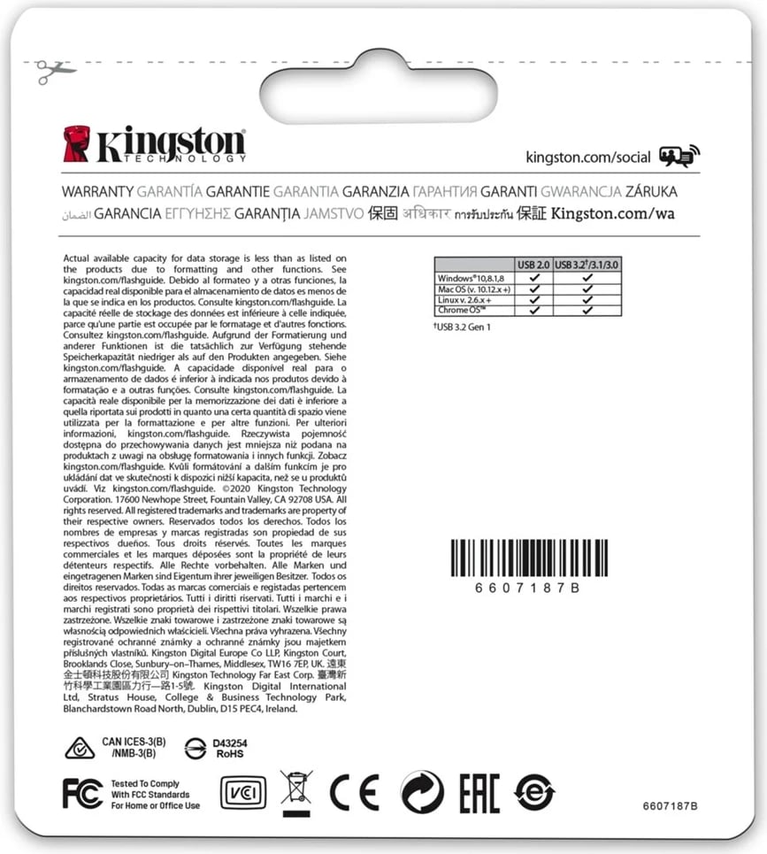 USB Kingston DataTraveler 256GB, Metal, Argjendtë