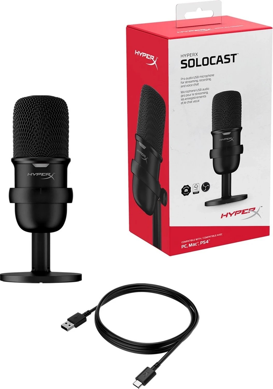 Mikrofon HyperX SoloCast, i zi