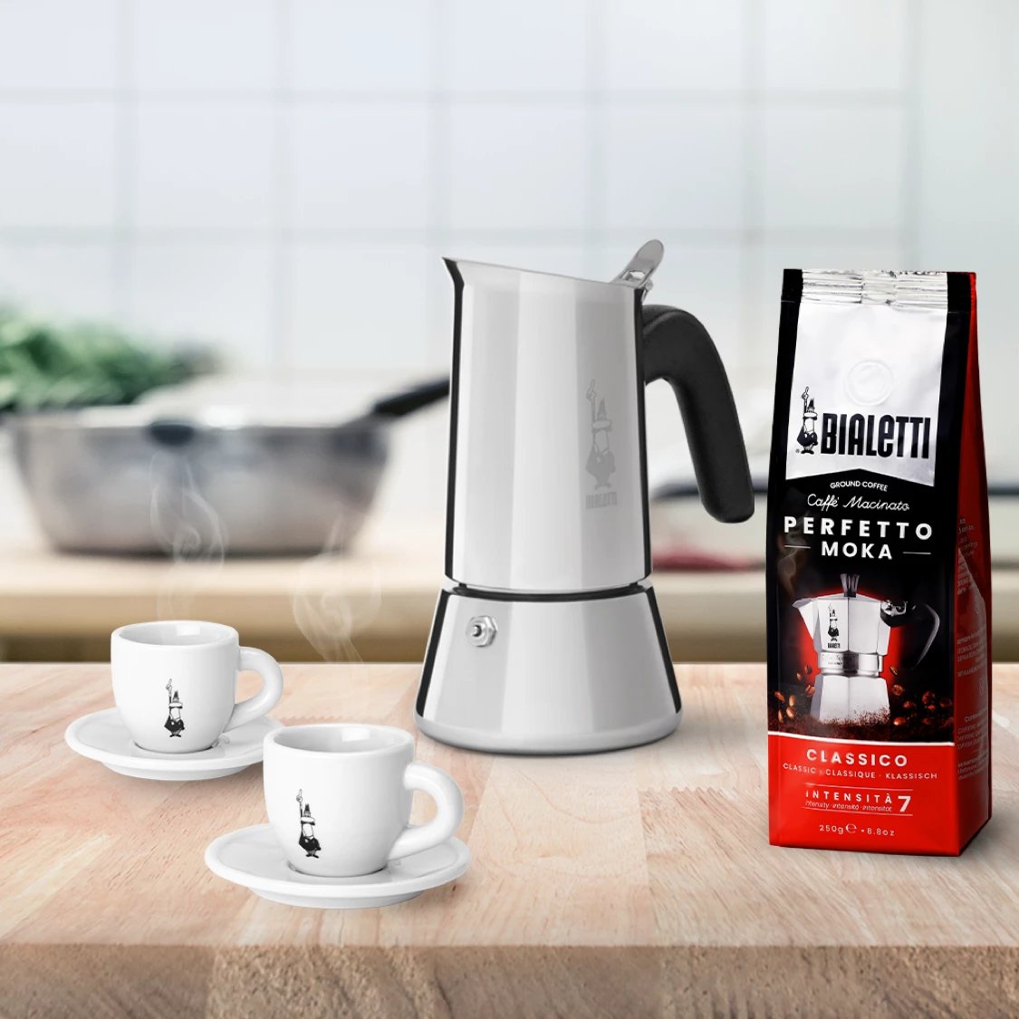 Moka pot Bialetti Venus 4tz, çelik inox