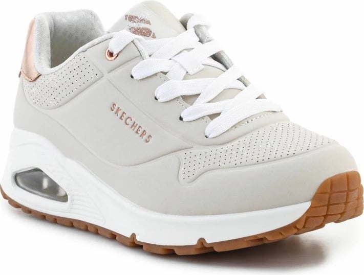 Këpucë Skechers femra, të kremta