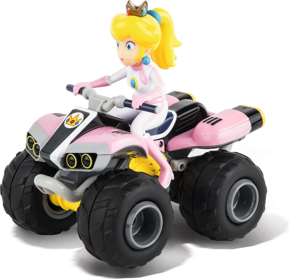 Quadricycle Carrera Mario Kart Peach, 1:20, 6 vjeç, zi dhe rozë