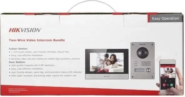 Set video-interkom Hikvision Hilook HD-VIS-02-W, Gri