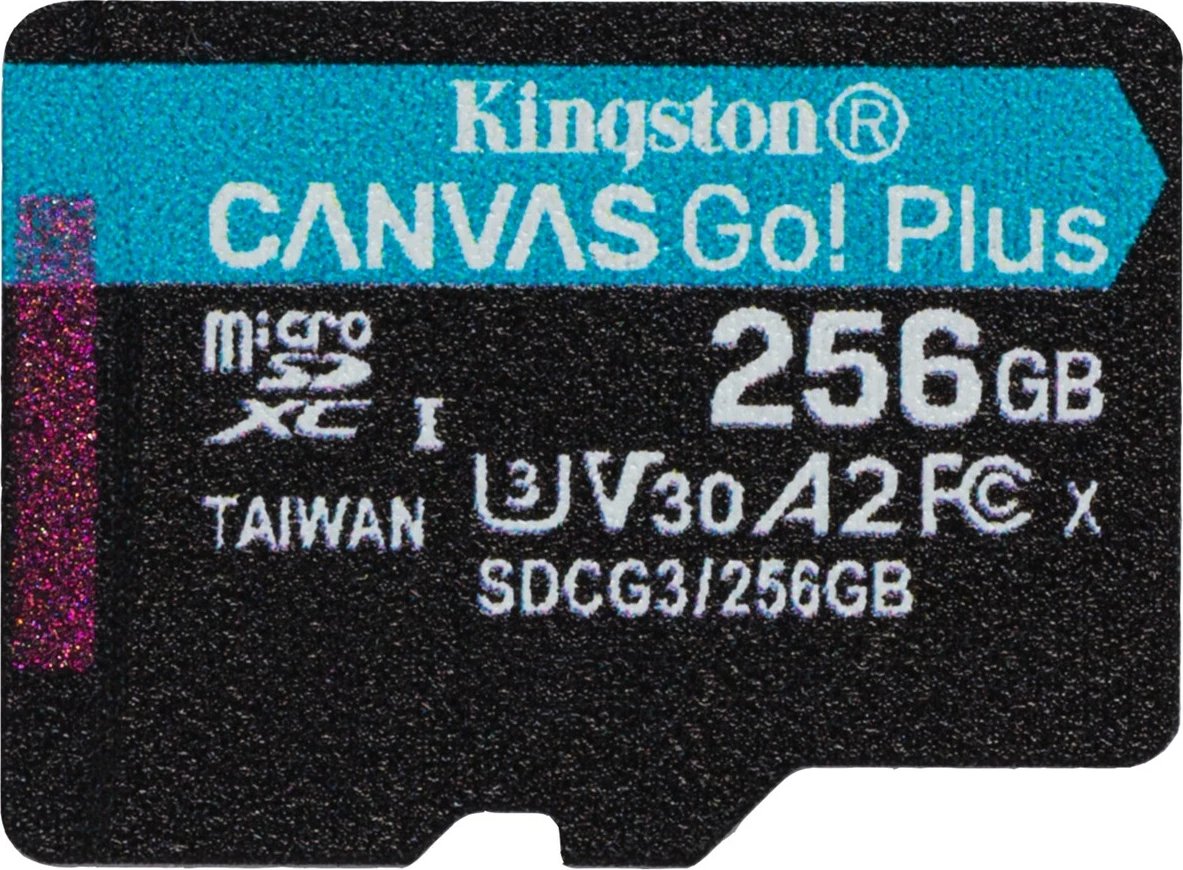 MicroSD Kingston, 256 GB, Canvas Go