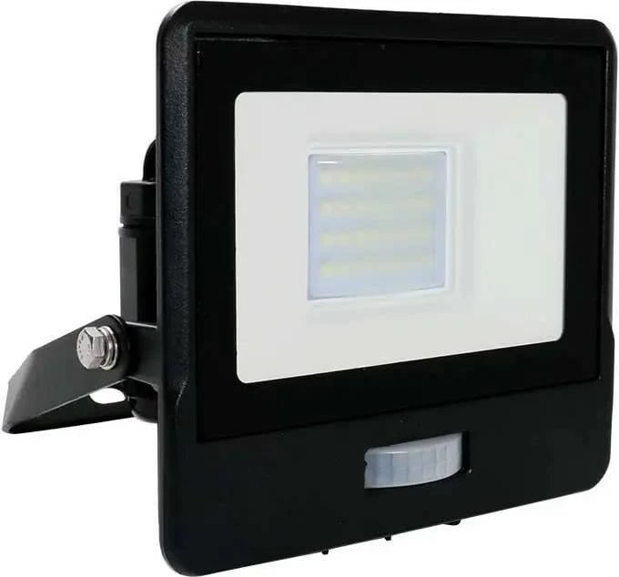 Dritë LED V-TAC me sensor lëvizjeje, 20W, 6500K, Alumini