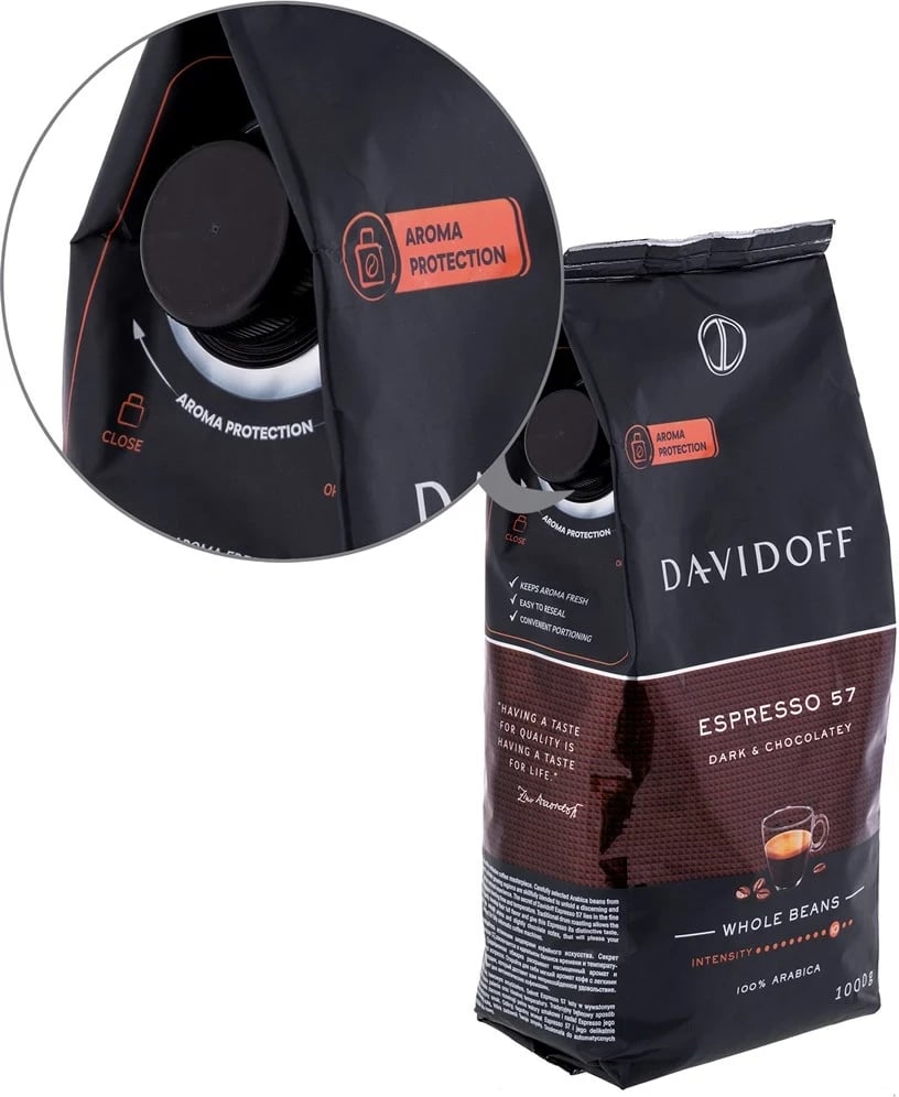 Kafe kokërr Davidoff Espresso 57, 1000g