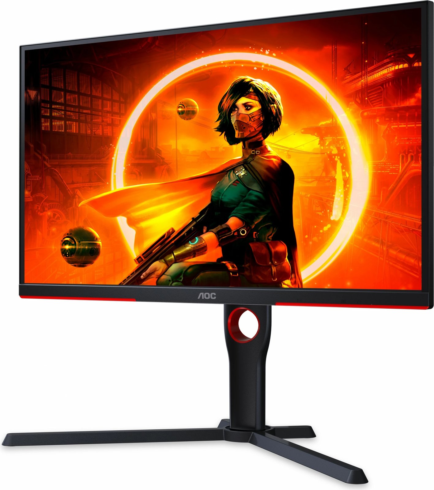 Monitor AOC G3 25G3ZM/BK, 62.2 cm (24.5"), 1920 x 1080 pixels, Full HD, 0.5 ms, E zezë, E kuqe