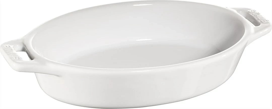 Pjatë ovale STAUB 400 ml, e bardhë