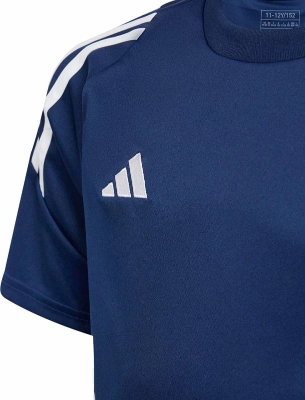 Fanellë futbolli për fëmijë adidas Tiro 24, blu marine dhe e bardhë