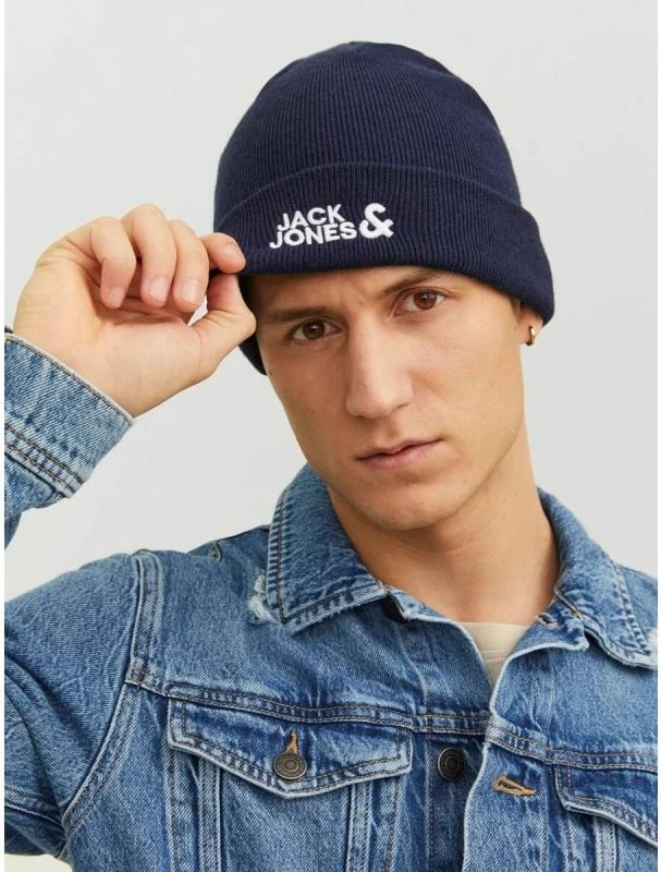 Kapelë për meshkuj Jack & Jones, blu marin